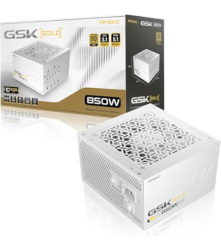 GTI850MW-III電源ユニット 850W 80PLUS GOLD ホワイト Amazon | Antec GSK850 ATX3.1 White 80PLUS GOLD 認証取得 電源